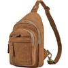 STILORD Montego 2-In-1 Zaino Monospalla Uomo Pelle Borsa A Tracolla Cuoio Borsa Da Petto Vera Pelle Borsello Crossbody Spalla Sling Bag per Tempo Libero Viaggio Outdoor Colore:nero