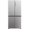 Haier Cube 83 Serie 3 Multidoor HCR3818ENMM ClasseE 467lt-Platino, Stainless steel