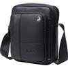 BAIGIO Borsello Uomo Pelle Marrone Borsa a Tracolla Vintage Borsa a Spalla Piccola Crossbody Bag Casual (Nero)
