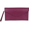 Girly Handbags Pochette da donna in vera pelle italiana, pochette da polso, borsa da sera per feste e matrimoni