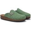 LE TIROLESI - Pantofola Canazei in lana REWOOLY® con sottopiede in pelle e suola in gomma - Made in Italy Taglia 37, Colore Mela