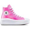 Converse Sneakers ove Platform Rosa con Design Tie-Dye su Stivali in Tela per Ragazzi