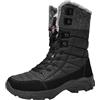 Kobilee Stivali Militari Uomo Invernali Alti Antipioggia Foderato Scarpe Trekking Montagna da Caccia Neve Outdoor Scarponcini Impermeabili Snowboard Stivaletto Imbottiti