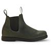 Infinity Leather Rossi Booma 607 Stivaletti Chelsea Unisex Australiani in Pelle Verde Oliva
