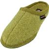 HAFLINGER Whale Slipper Alaska Lana Feltro Slipper Verde alpino, taglia 44