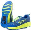WOHS Scarpe da Ginnastica con Ruote retrattili Automatiche. Blu/Verde. Taglia 37