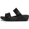 Fitflop Sandalo Lulu regolabile in pelle da donna, Tutto nero, 39 EU