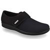 Fly Flot | Full Slipper Man, Pantofole Uomo con Strappo Regolabile, Ciabatta con Tomaia Stretch Adattiva in Microfibra Elasticizzata, Sottopiede in Microfibra, Nero, 44