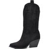 IF Fashion Stivali Texani Donna Stile Western Cowboy al Polpaccio Stivaletti Camperos J36 nero N.39