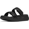 Fitflop Sandali da donna F-mode Go regolabili Flatform a due barre SlidesSlide, Nero, 37 EU