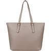 bugatti Mare 3.0 shopper da donna - borsa capiente e leggera in similpelle, taupe