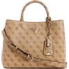 GUESS Meridian Girlfriend Satchel, Cartella, Manici Superiori Donna, Logo Latte, Taglia Unica