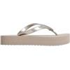 Calvin Klein Infradito da donna Flatform Met Tpu HW0HW03120, GRIGIO (Desert Taupe), 5