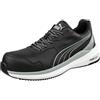 PUMA Albatros Zoom Black Low S3S ESD FO HRO SR Scarpe antinfortunistiche leggere da uomo antiscivolo senza metallo cappuccio in fibra di vetro, Nero , 41 EU