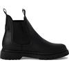Infinity Leather Stivaletti Chelsea Classici da Donna in Pelle Nera