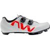 Northwave Rebel 3 Scarpe Ciclismo MTB Uomo SPD - Suola Carbon XC 12, Doppio SLW3, Scarpe Bici Trail Gravel XC Traspiranti, Grigio Rosso EU 42