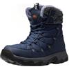 TRAILBLITZ Scarpe Invernali Uomo Scarponcini Stivali da Neve Idrorepellenti Antiscivolo da Esterno Caldi Altezza 18 CM (45 Uomo,Blu)