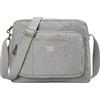 Troop London TRP0234 Troop London Classic Canvas Across Body Bag - Ash Grey