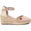 REFRESH - Sandali con zeppa Donna Beige - Scarpe comode e versatili - Moda casual - Modello 17188202 (Misurare 40)