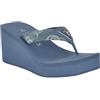 GUESS Women's Demmey Sandal, Denim Blue 400, 40 EU