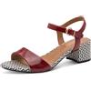 Tamaris Donna sandalo con tacco a blocco rosso 36 EU