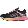 adidas Unisex - Bambini e Ragazzi Fortarun 4.0 Shoes Junior, Core Black/Iron Met./Bliss Pink, 38 2/3 EU