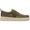 Clarks Polden Moc Mens Olive Canvas, 10