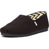 TOMS Recycled Cotton Alpargata, Mocassino Basso Uomo, Nero, 43.5 EU