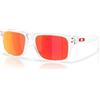 Oakley Occhiali da sole unisex bambino Oj9014 Holbrook XXS, trasparente/Prizm Ruby, 50 mm, Trasparente/Prizm Rubino, 50 mm