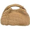 Found it! Di Palma Borsa Uncinetto ARCO Fatta a Mano, con Tracolla Dorata Rimovibile, 7 varianti (Cammello)