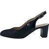 Valleverde Sandalo Donna Sintetico 28240 Blu o Nero. Una Calzatura Comoda Adatta per Tutte Le Occasioni. Primavera Estate 2021