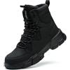 Rona Shoes Stivaletti Antinfortunistici Scarpe Antinfortunistiche Scarpe da Lavoro Antinfortunistiche Comode Leggere Comode Uomo Donna Atlas BlackEU 43