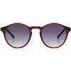 KOMONO Devon Burgundy Unisex Round Cellulose Propionate Sunglasses for Men and Women with UV Protection and Scratch-Resistant Lenses
