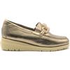 Melluso K55476 Alba Oro Scarpe Donna Ballerina Mocassino Zeppa Pelle 39