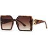 ETETGVG Occhiali da sole oversize alla moda The Letter Square Trend Occhiali da sole da donna UV400 Retro, punti WTY128, taglia unica
