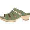 Dansko Lyndi Slide Sandali da donna - Design a gabbia con tomaia in pelle e suola in gomma leggera, Giada, 6.5-7