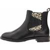 CAFèNOIR Tronchetto in Pelle, Donna EB442 (Nero/Bianco, Numeric_36)