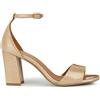 Geox Sandali da donna D New Eraklia con tacco 80, Pelle Dk, 38 EU