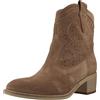 Nero Giardini E615121D stivaletti texani donna camoscio beige