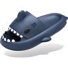 INMINPIN Ciabatte Squalo Estive Donna Uomo Pantofole da bagno Comode Ciabatta da Doccia Antiscivolo Sandali da Spiaggia e Piscina a Punta Aperta Shark Slides Slippers, Marina, 42/43 EU