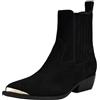 GUESS Stivaletti Lanna Donna, Camoscio Nero 001, 38 EU