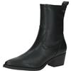 CAPRICE stivali da donna con tacco con cerniera vegani, Nero (Black Stretch), 37 EU