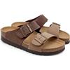 GRÜNLAND il benessere è naturale GRUNLAND Ciabatte A Doppia Fascia Donna Estate CB2249 Hola Testa di Moro - Taupe (38)