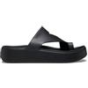 Crocs Getaway Platform Toe Loop, Sandali Donna, Nero, 42/43 EU