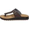 Fly Flot Alvito, Ciabatte Infradito Uomo in Ecopelle, con Fibbia Regolabile, Sottopiede in Pelle, T.Moro, 42