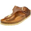 Birkenstock 1018745 Gizeh Big Buckle cognac, Oiled Leather INFRADITO Donna, Cognac EU 36