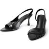 JOMIX MISSCAI Sandali Donna Eleganti Slingback Tacco 6 cm Punta Squadrata