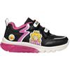 Geox J CIBERDRON Girl A - Scarpe da Ginnastica, Black/Fuchsia,