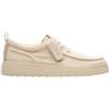 Clarks Polden Moc Mens off White Canvas, 10.5