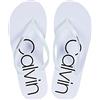 Calvin Klein Salma, Infradito Donna, Bianco, 38 EU